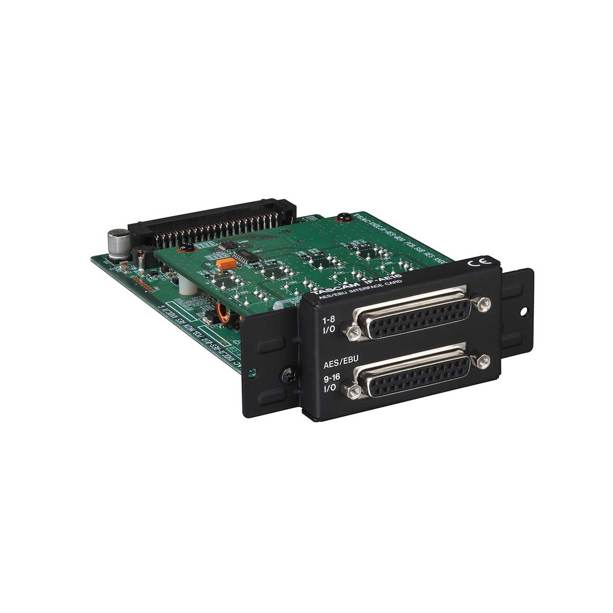 Tascam IF-AE16 Option card for the DA-6400/DA-6400dp. 16-channel AES/EBU input/output interface card.  IF-AE16