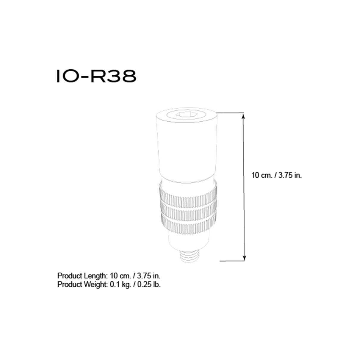 Triad-Orbit IO-R38 IO Retrofit Quick-Change Coupler, 3/8" male to IO female