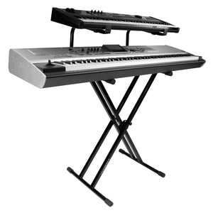 Keyboard Accessories - Ultimate Support IQ-2200 Two-tier X-style Keyboard Stand