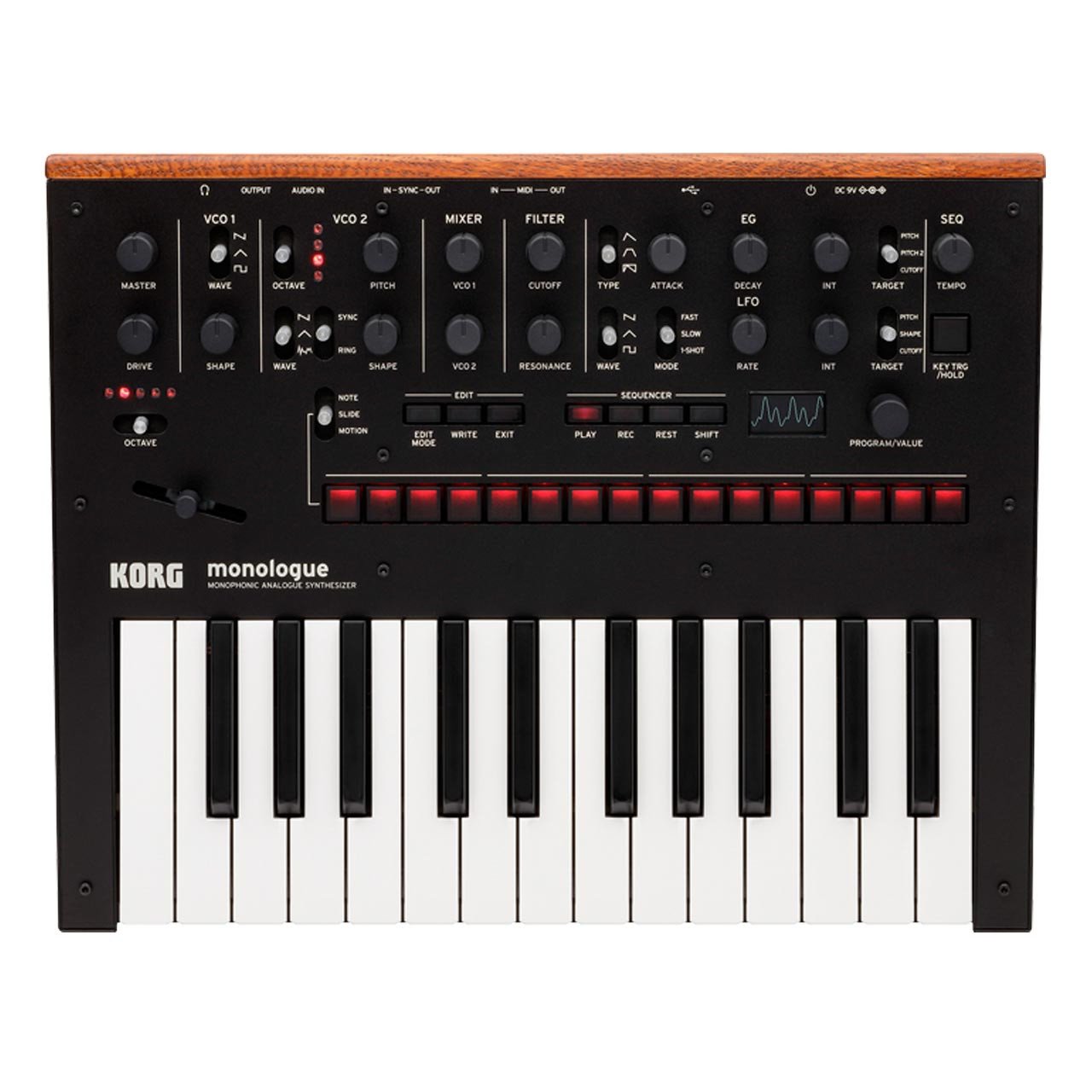 Keyboard Synthesizers - Korg Monologue Monophonic Analogue Synthesizer BLACK