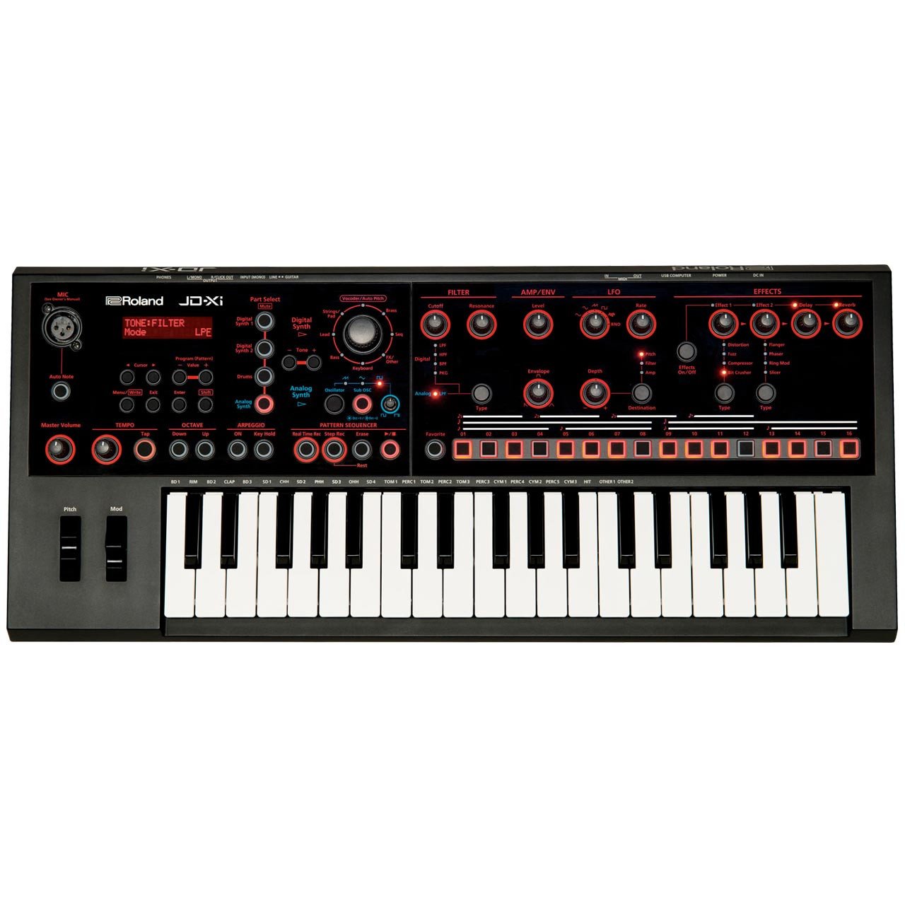 Keyboard Synthesizers - Roland JD-Xi Interactive Analog/Digital Crossover Synthesizer