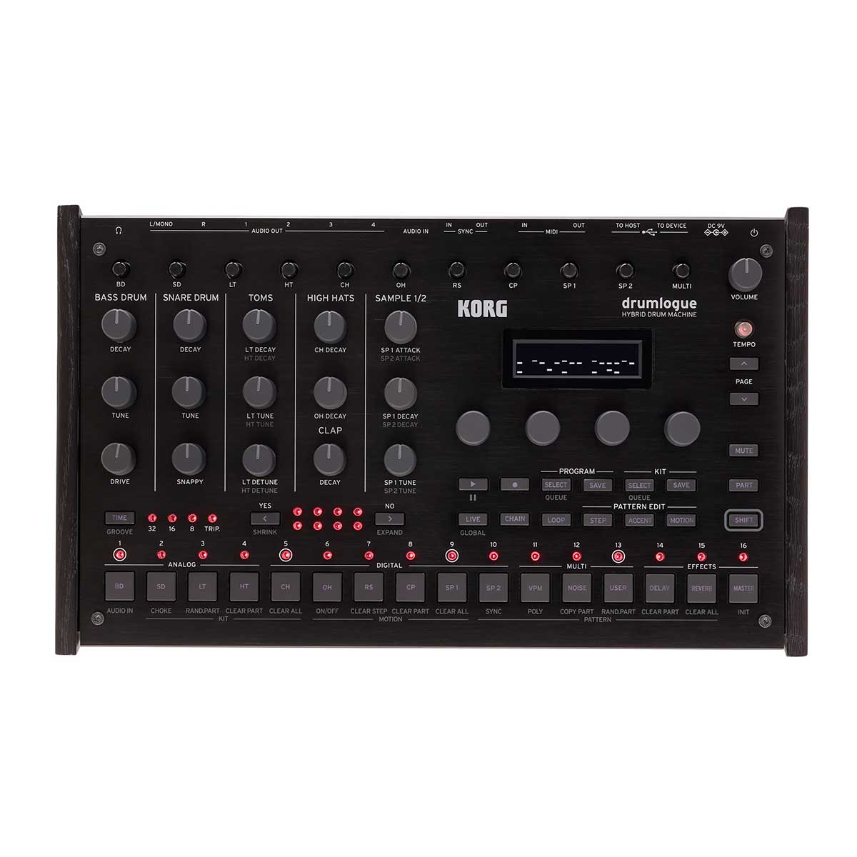 Korg Drumlogue Hybrid Drum Machine with Analogue Power & Digital Flexi ...
