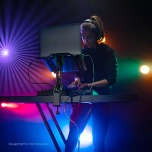 Gravity KSX2RD Set With Double Braced X-Frame Keyboard Stand & Rapid Desk