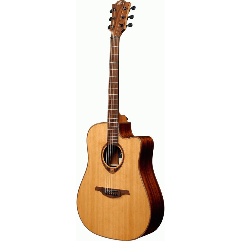 Lag T118DCE Dreadnought Cutaway with Solid Cedar Top