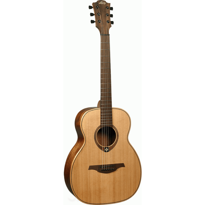 Lag Travel Guitar Red Cedar with Carry Bag