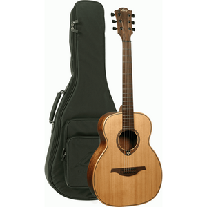 Lag Travel Guitar Red Cedar with Carry Bag