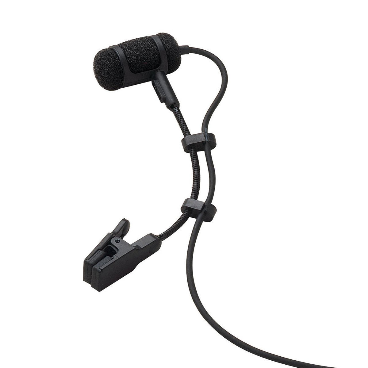 Lapel Microphones - Audio-Technica ATM350cW Cardioid Condenser Clip-on Instrument Microphone