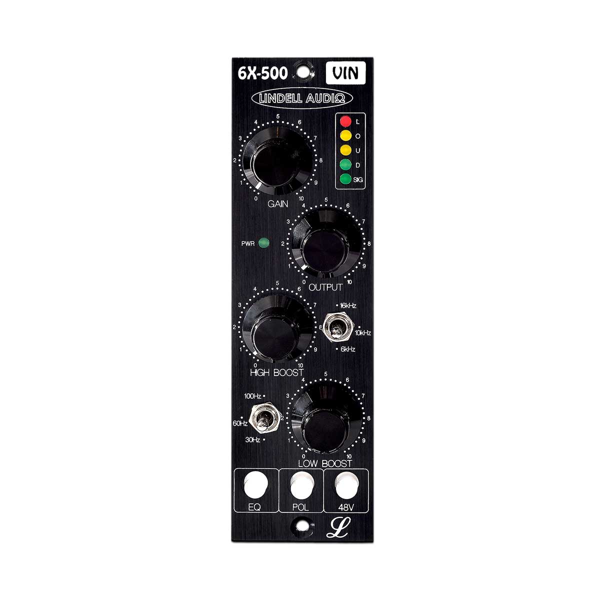 Lindell Audio LIN-6X500VIN 1 Channel Transformer Vintage Coupled Mic Pre / EQ