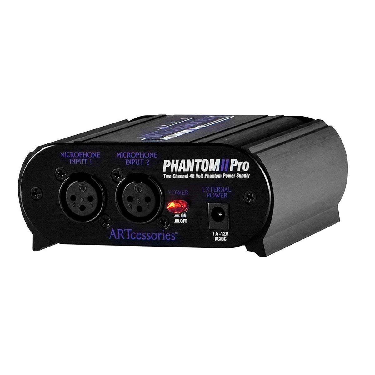 Microphone Accessories - ART Phantom II Pro Dual Ch. Phantom Power Supply