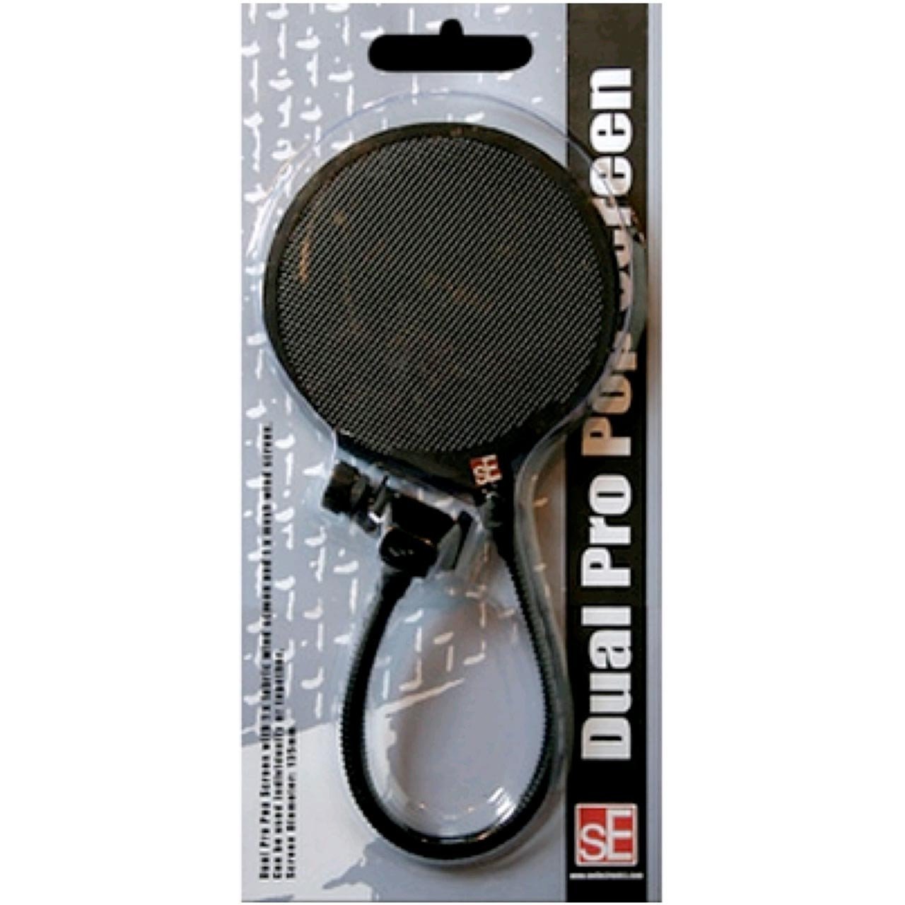 Paravento Pop Per Microfono SE ELECTRONICS DUAL PRO | Doppio Strato Metallo/tessuto, Collo D'oca 31 Cm, Trasparenza Acustica