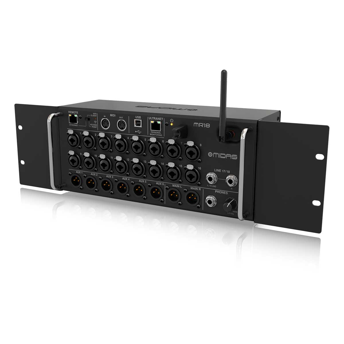 Midas MR18 Digital Rack Mixer with iPad/Android Tablet Control