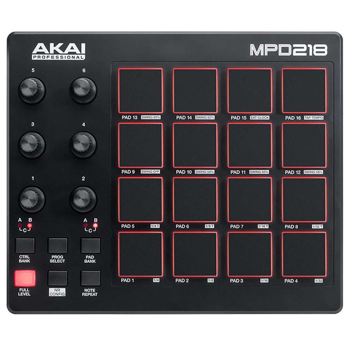 MIDI Controllers - AKAI MPD218 Midi Pad Controller