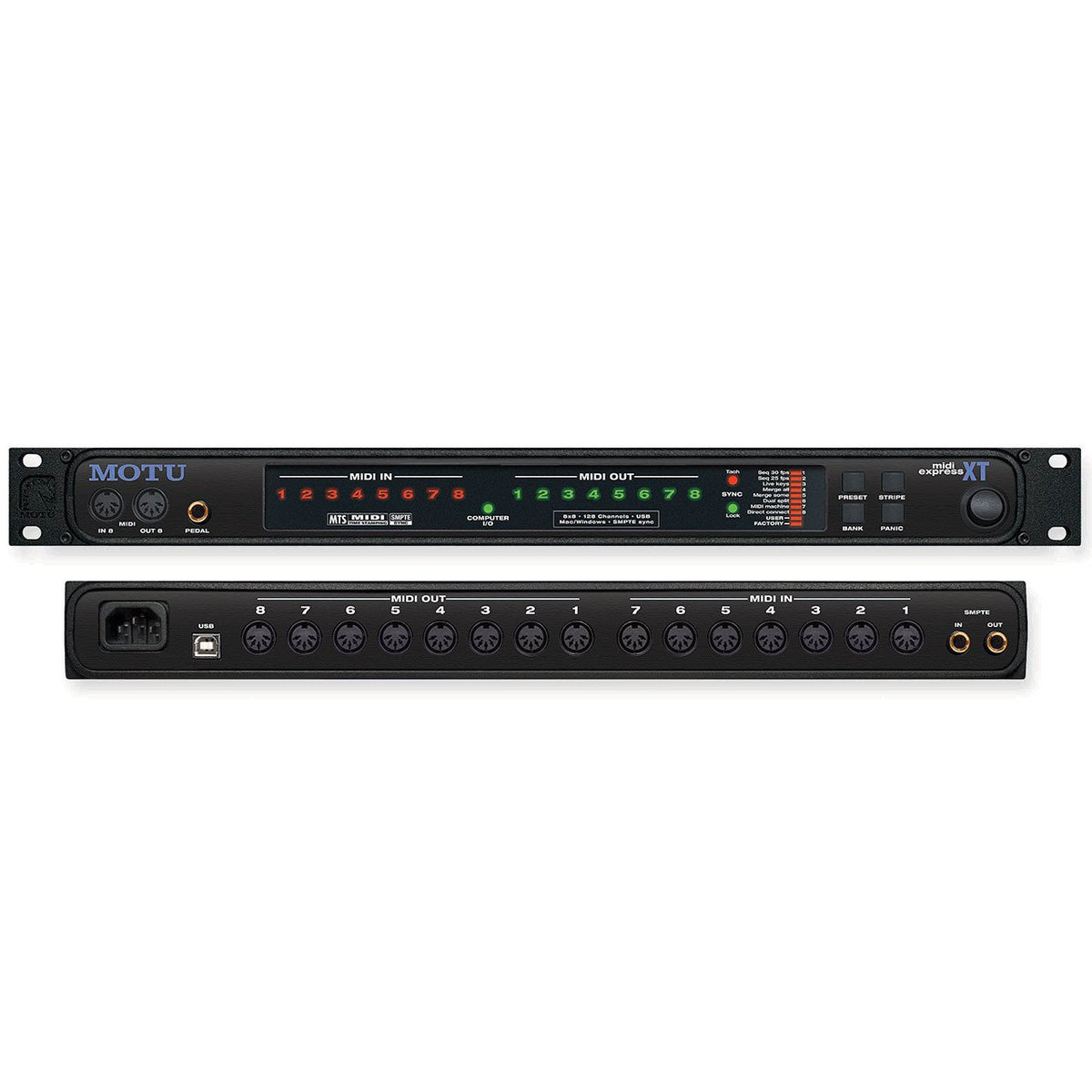 MIDI Interfaces - MOTU MIDI Express XT 8x8 USB MIDI Interface