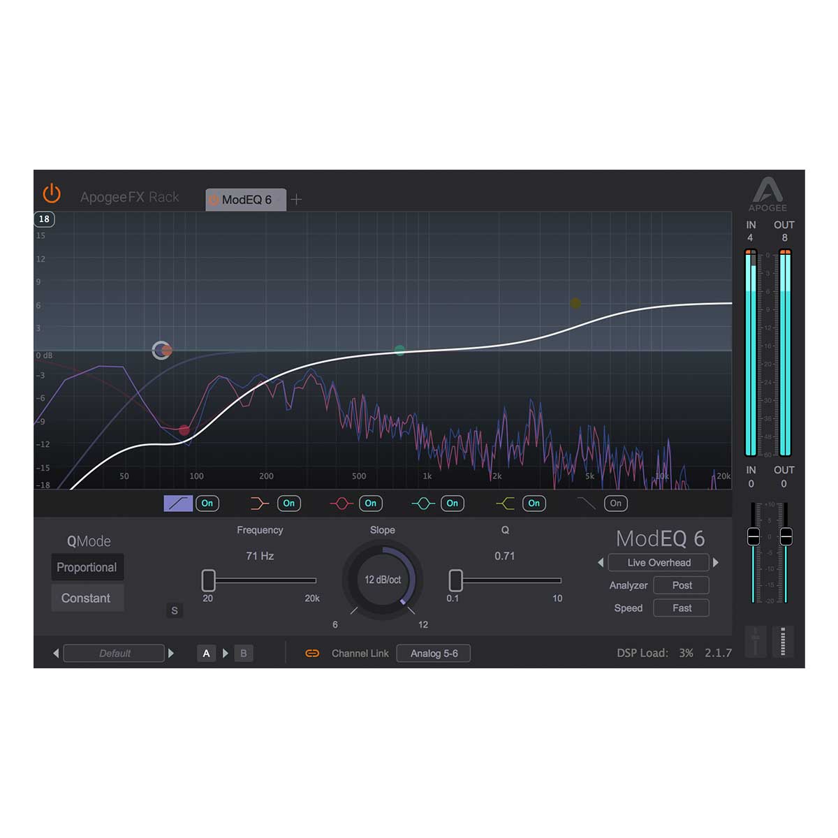 Apogee ModEQ 6 Modern 6 Band Visual Equalizer