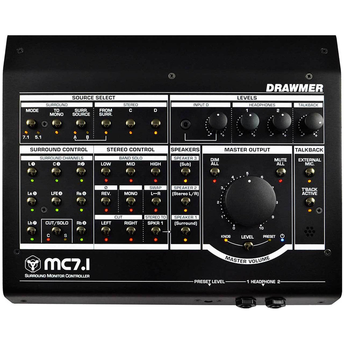 Monitor Controllers - Drawmer MC7.1 - Surround Monitor Controller
