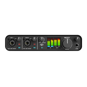 MOTU M4 USB-C Bus Powered Audio interface Front