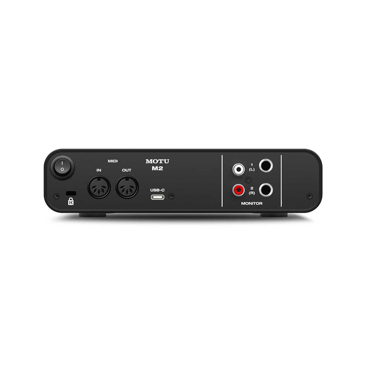 MOTU M2 USB-C Audio Interface Rear