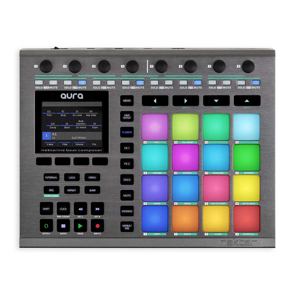 Nektar Aura Beat Composer Top