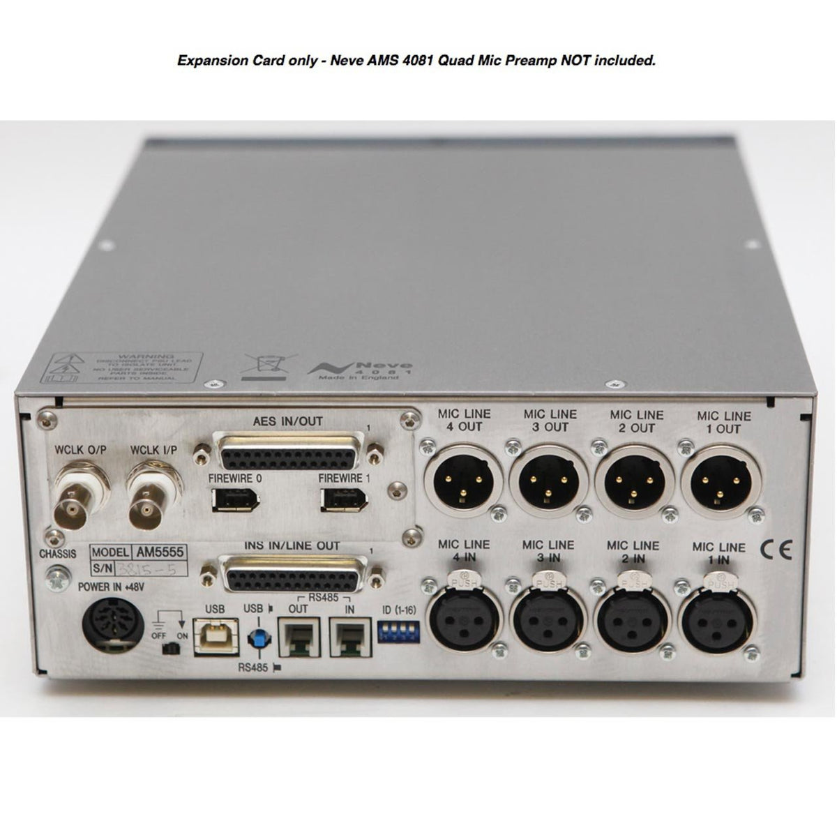 Neve AMS 4081 Optional Digital I/O Expansion Card - Sounds Easy