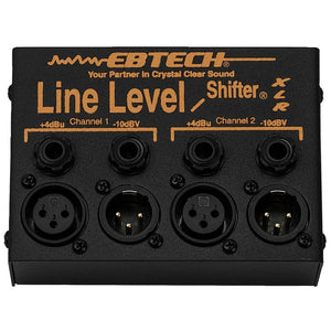 PA Accessories - EBTECH LINE LEVEL SHIFTER LLS-2-XLR (2 Ch Box With XLR)