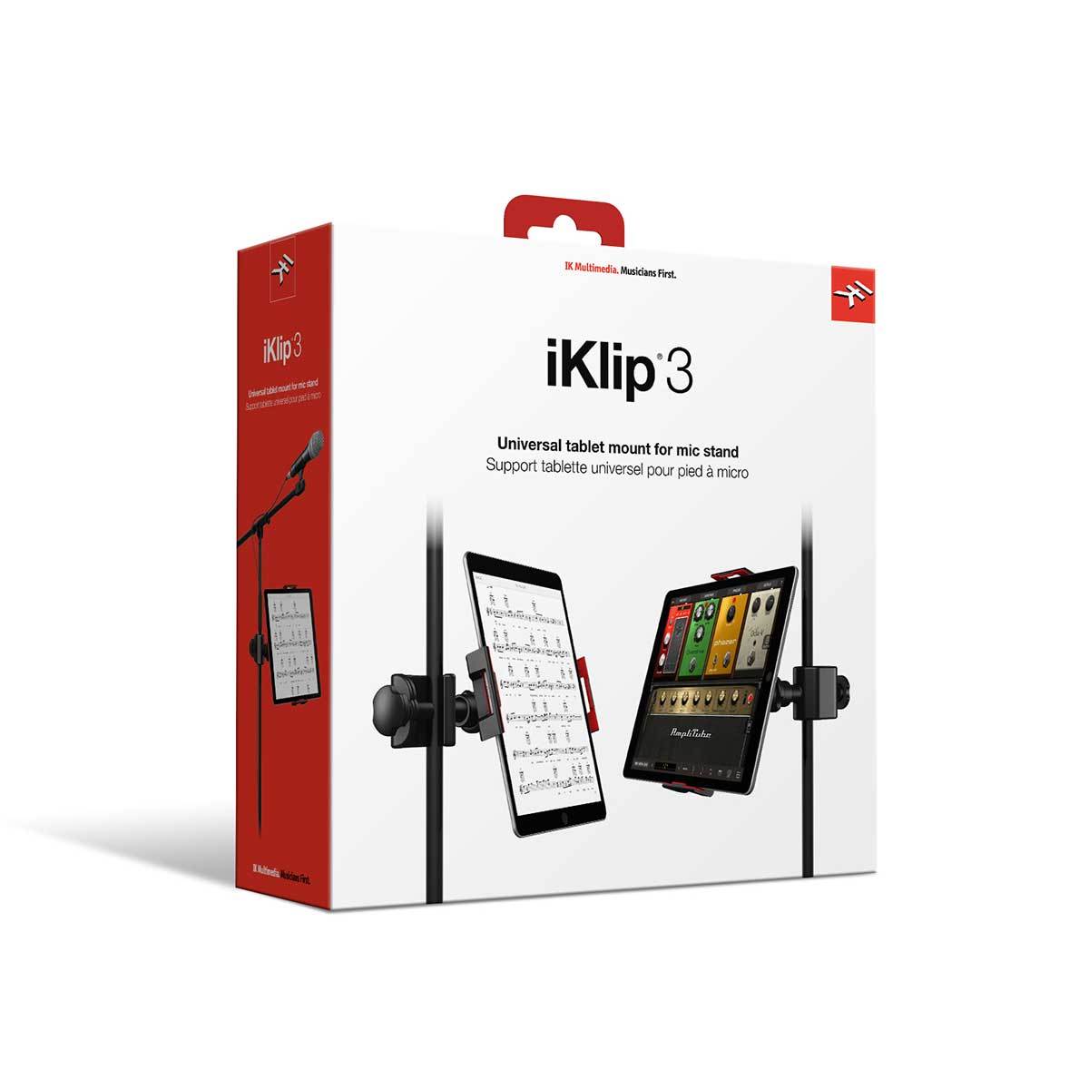 PA Accessories - IK Multimedia Iklip 3 Universal Stand Mount For Tablets And IPad