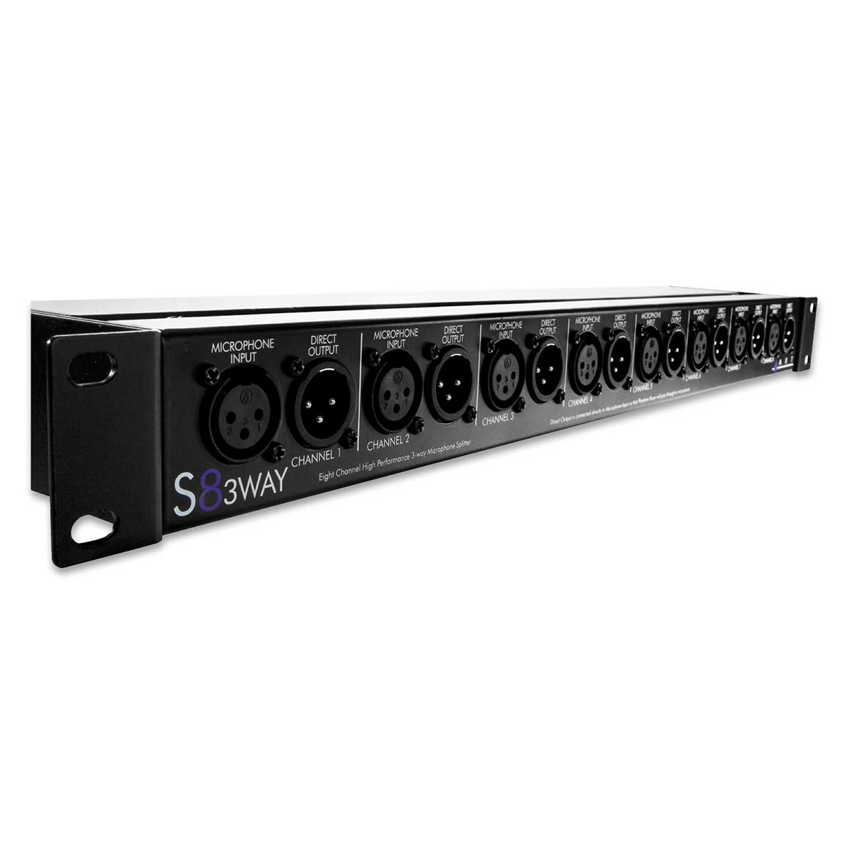 ART S8-3WAY Eight Channel High Performance Balanced 3-way Microphone Splitter - Rack Mount