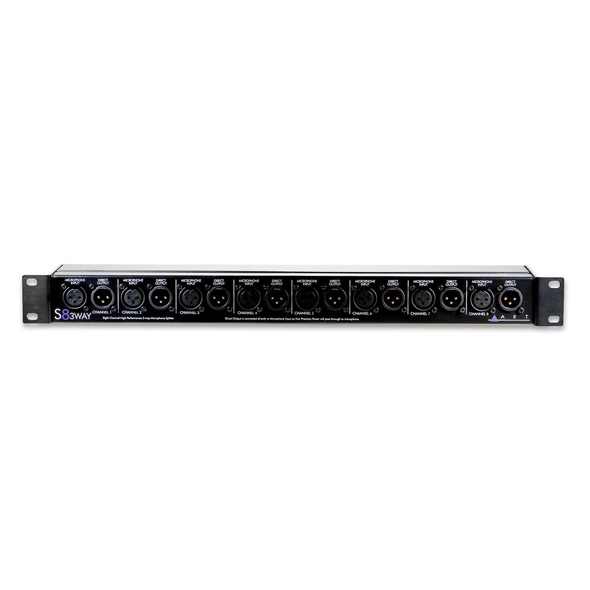 ART S8-3WAY Eight Channel High Performance Balanced 3-way Microphone Splitter - Rack Mount