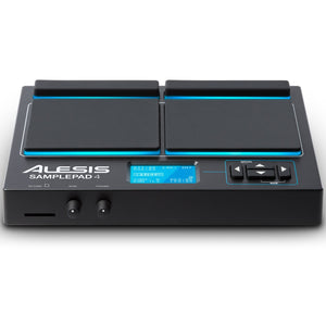 Percussion Controllers - Alesis SAMPLEPAD 4 4-Pad Percussion And Sample-Triggering Instrument
