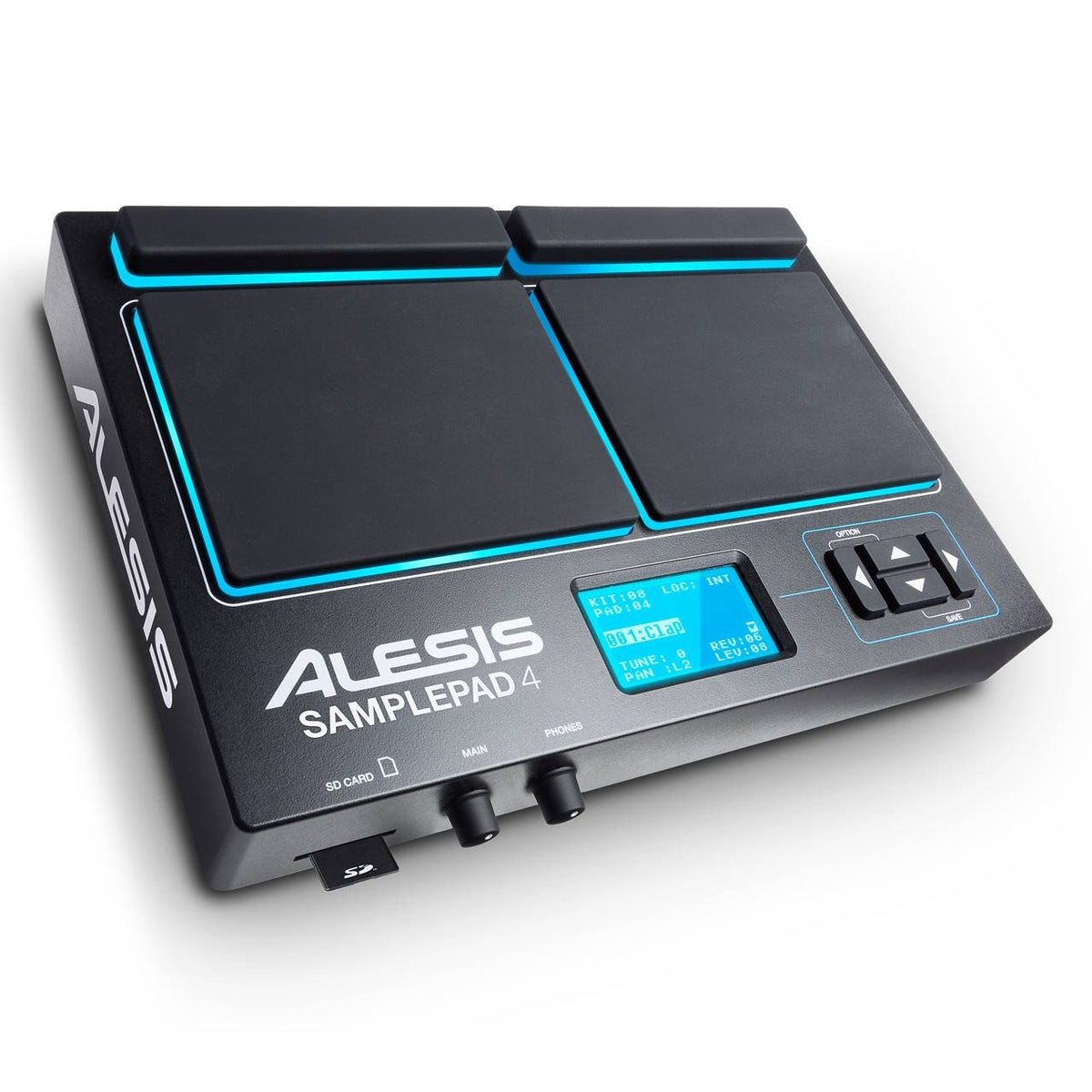 Percussion Controllers - Alesis SAMPLEPAD 4 4-Pad Percussion And Sample-Triggering Instrument