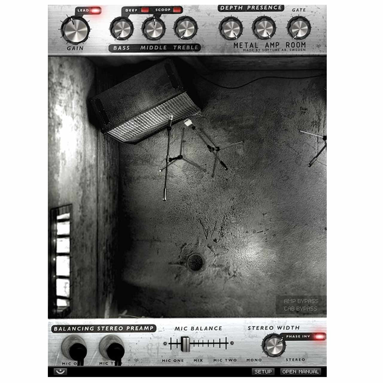 Plug-in Effects - Softube Metal Amp Room - Virtual Guitar Amp Simulator