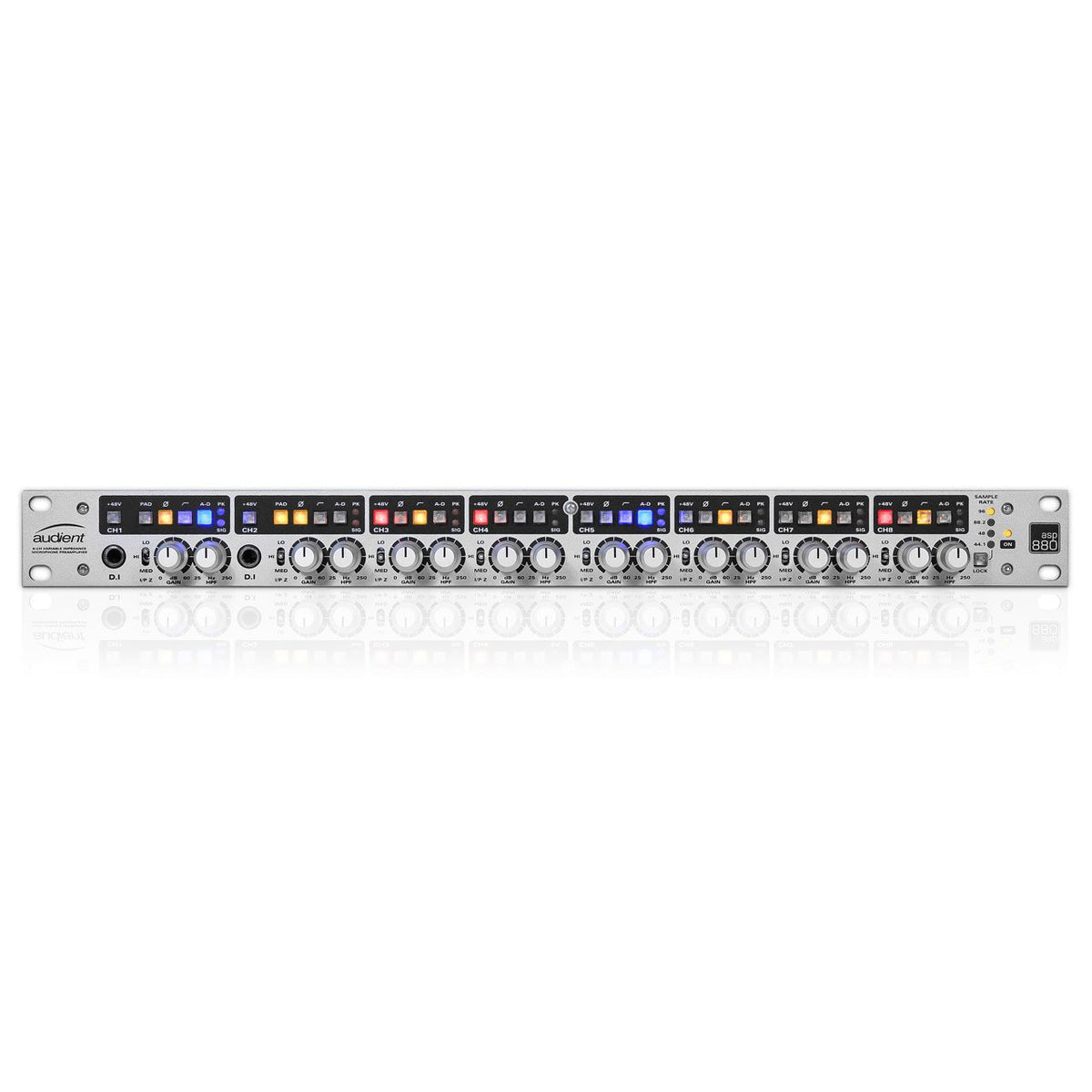 Preamps/Channel Strips - Audient ASP880 8-Channel Microphone Preamplifier And ADC