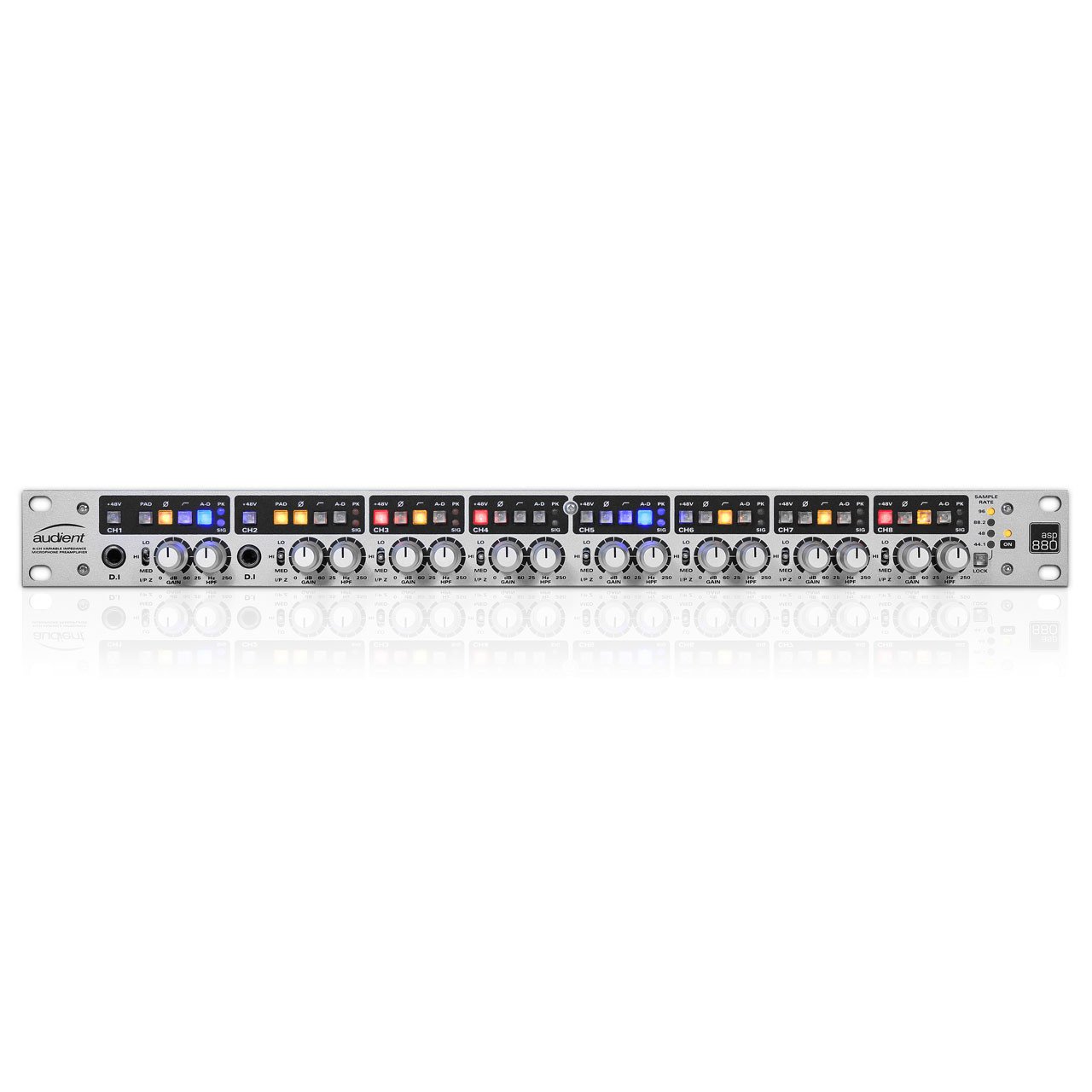 Preamps/Channel Strips - Audient ASP880 8-Channel Microphone Preamplifier And ADC