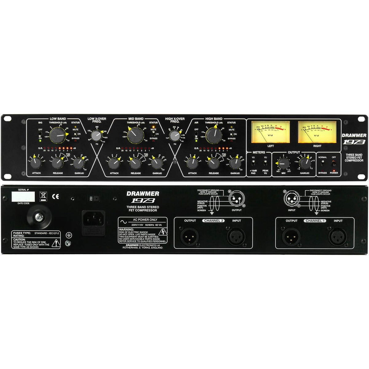 Preamps/Channel Strips - Drawmer 1973 - Three Band FET Stereo Compressor