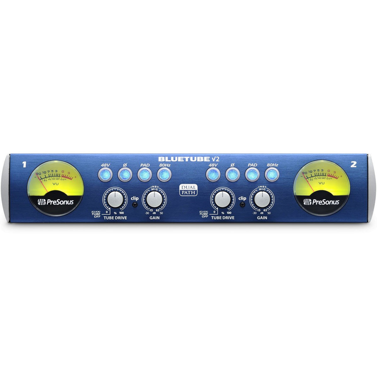 Preamps/Channel Strips - PreSonus BlueTube DPV2 - 2-Channel Mic/Instrument Tube Preamp