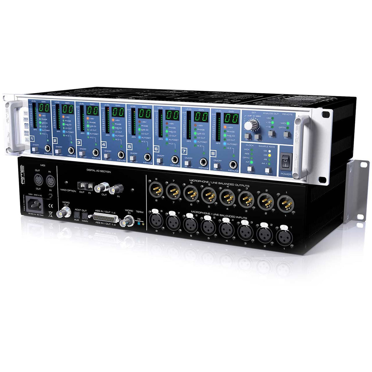 Preamps/Channel Strips - RME Micstasy 24-Bit/192kHz 8-Channel Full Range Preamp & AD Converter