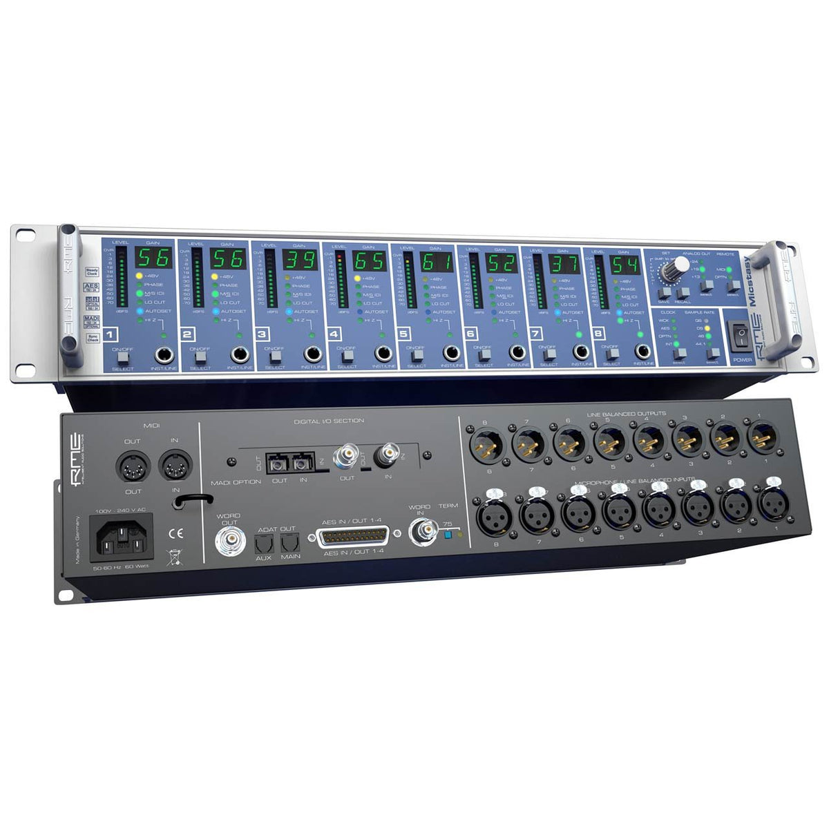 Preamps/Channel Strips - RME Micstasy 24-Bit/192kHz 8-Channel Full Range Preamp & AD Converter