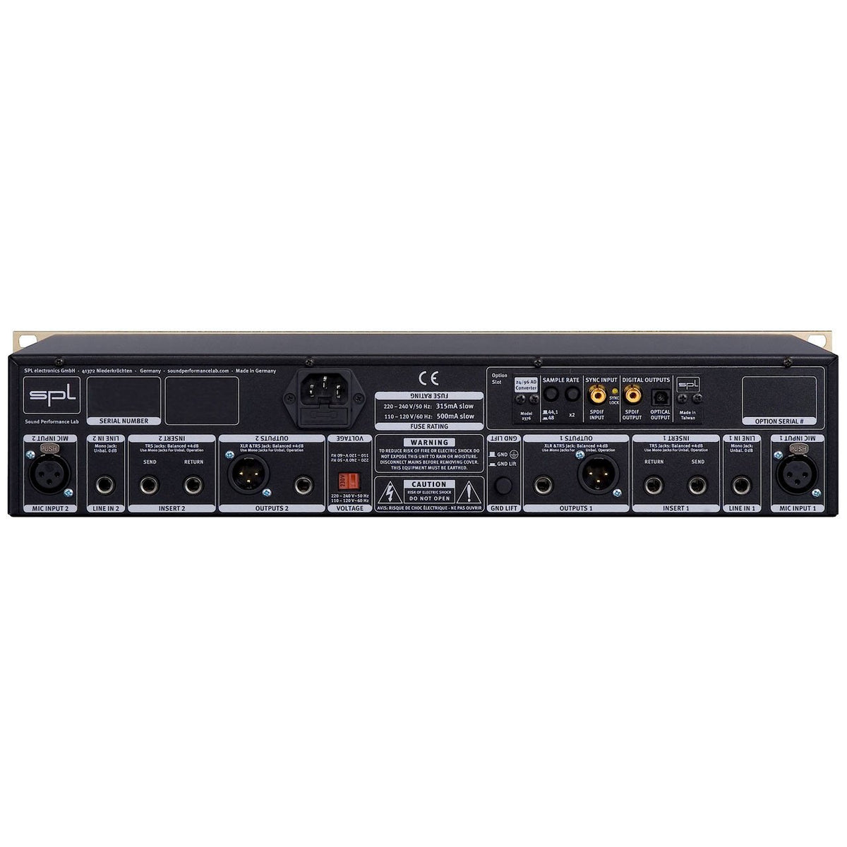 Preamps/Channel Strips - SPL GoldMike Mk2 Dual-Channel Microphone And Instrument Preamplifier