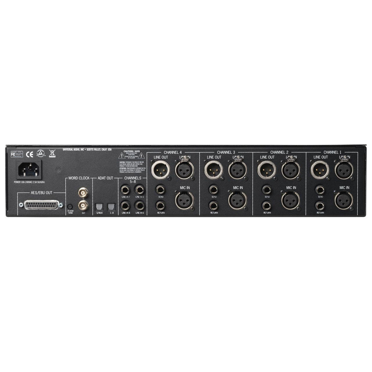 Preamps/Channel Strips - Universal Audio 4-710d Four-channel Microphone Preamplifier