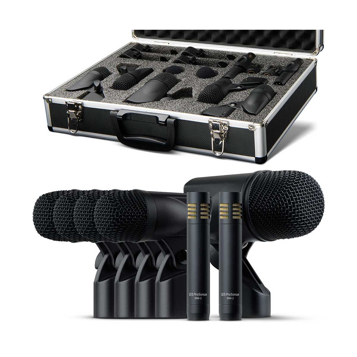 Presonus DM-7 Complete Drum Microphone Set for Recording and Live Sound