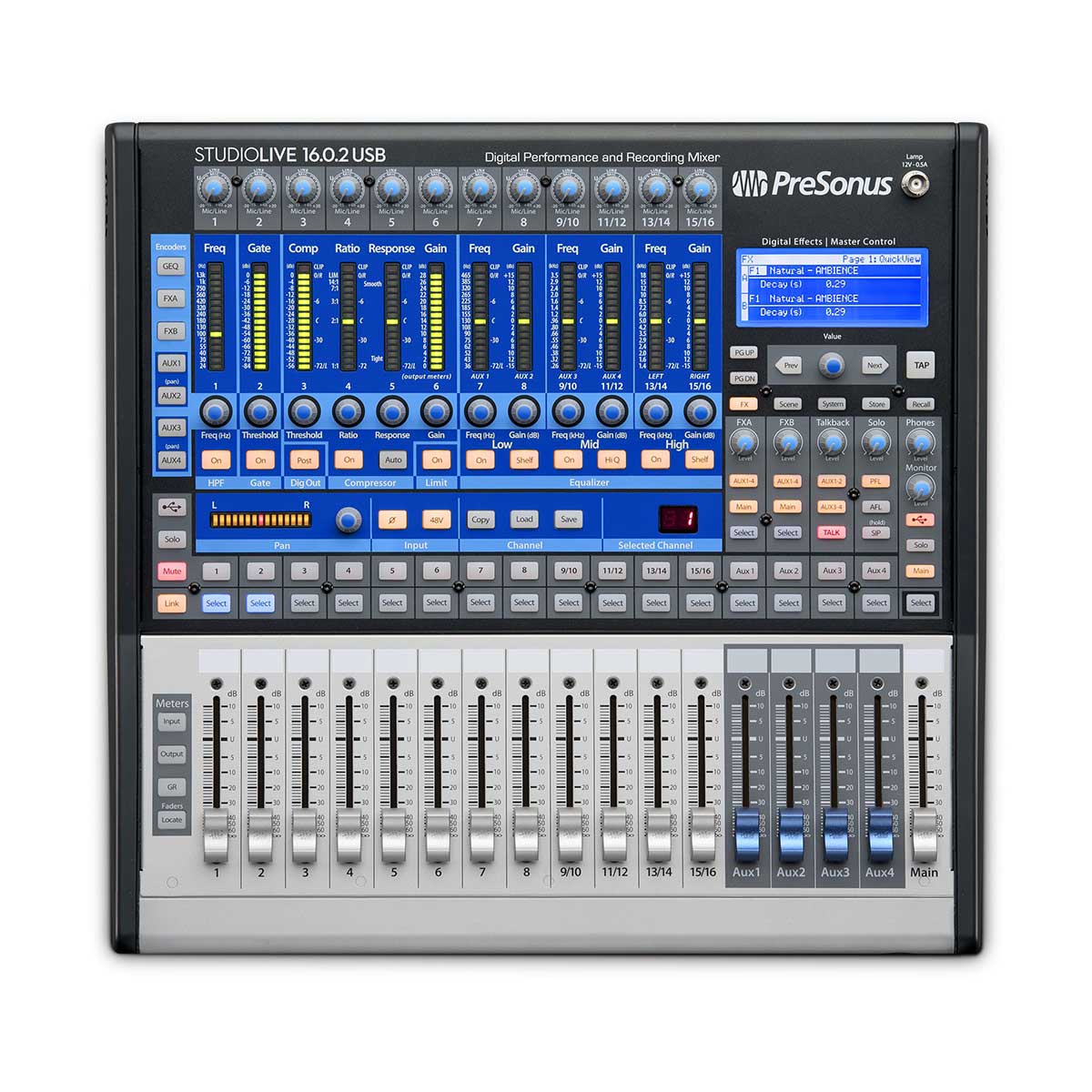 PreSonus StudioLive 16.0.2 USB 16x2 Performance and Recording Digital Mixer