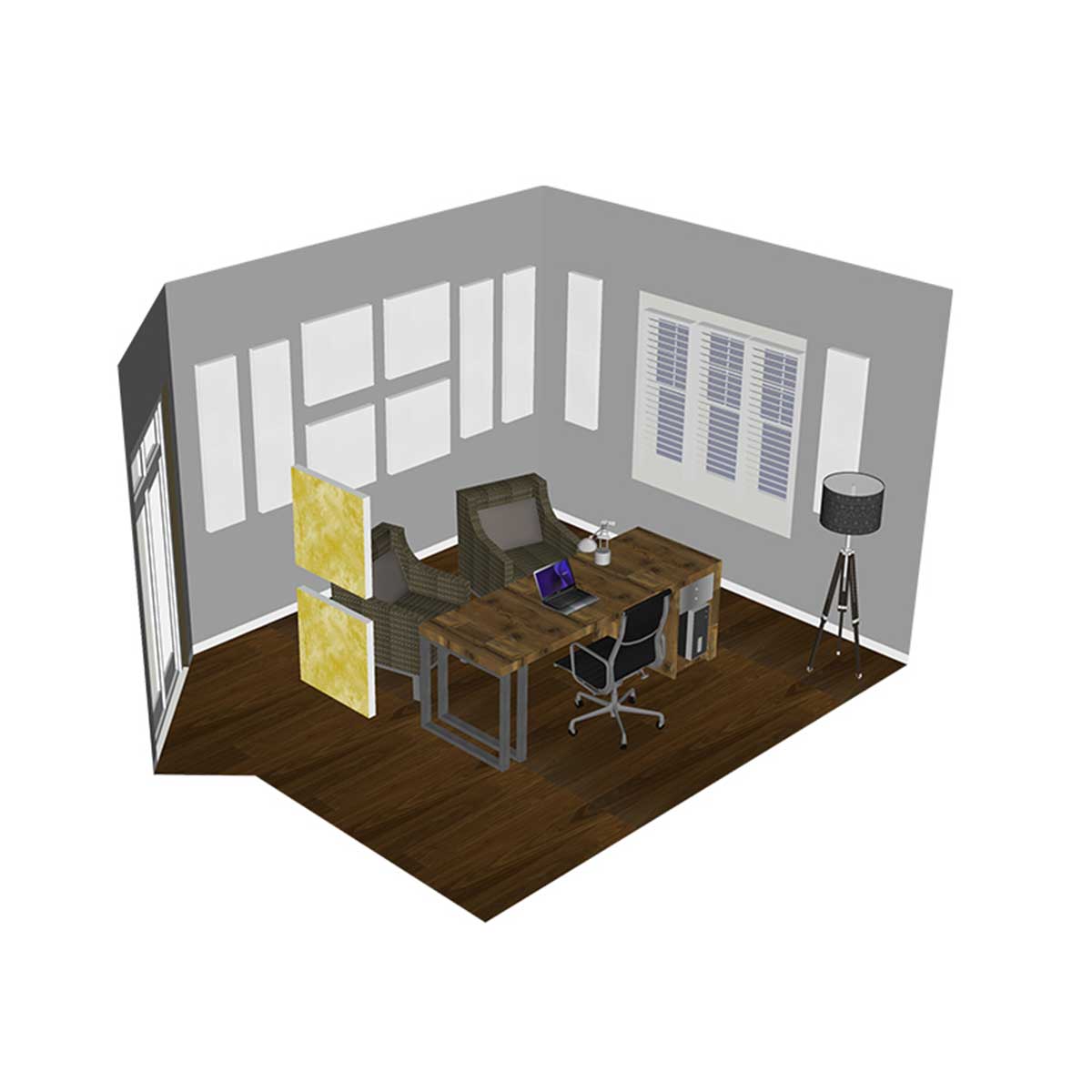 Primacoustic Clarity Room Kit for improving acoustics of Shared Offices, Boardrooms or Home