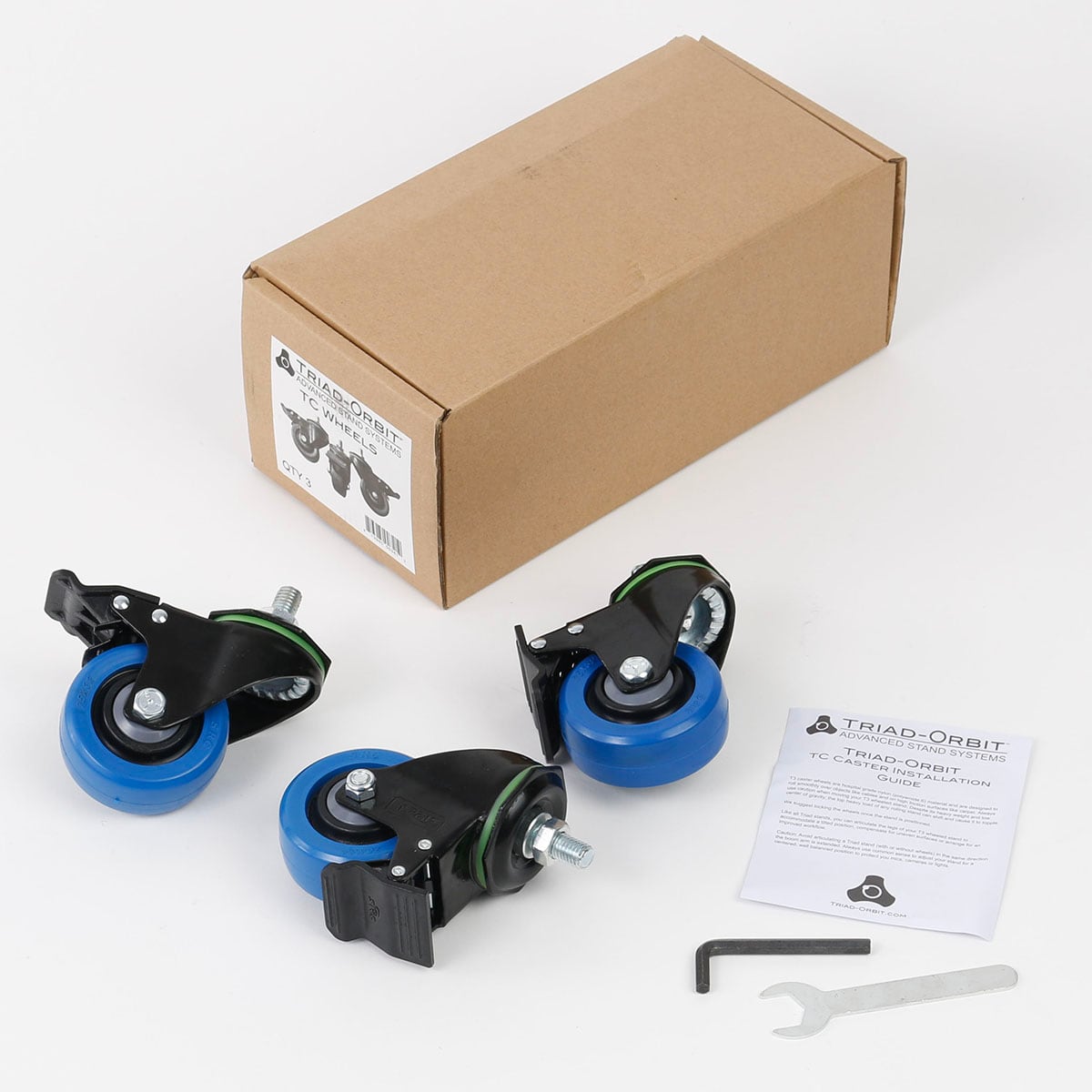 Triad-Orbit TC Triad Casters, Set of 3