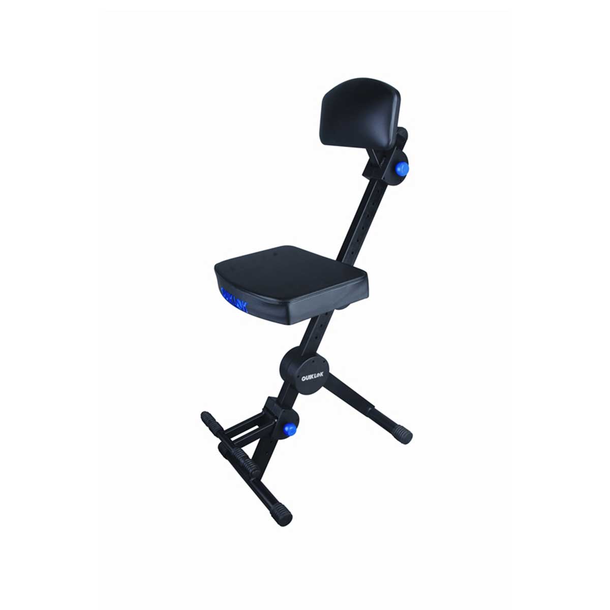 Quicklok DX-749 Height Adjustable Musicians Stool with adjustable Footrest and Back Rest
