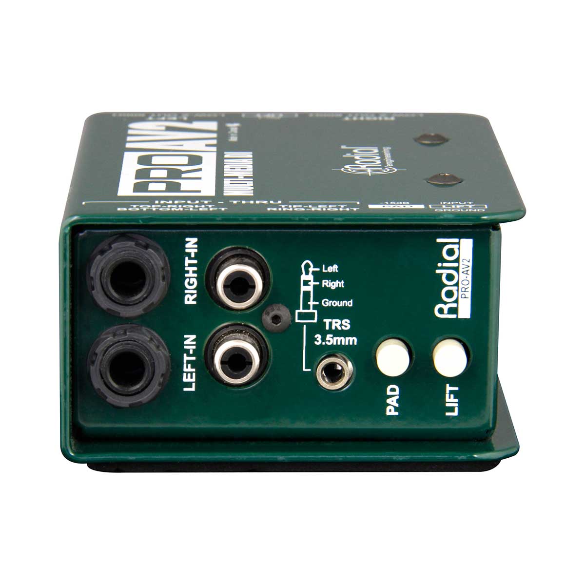 Radial Engineering ProAV2 Passive stereo multimedia DI with RCA, 3.5mm ...
