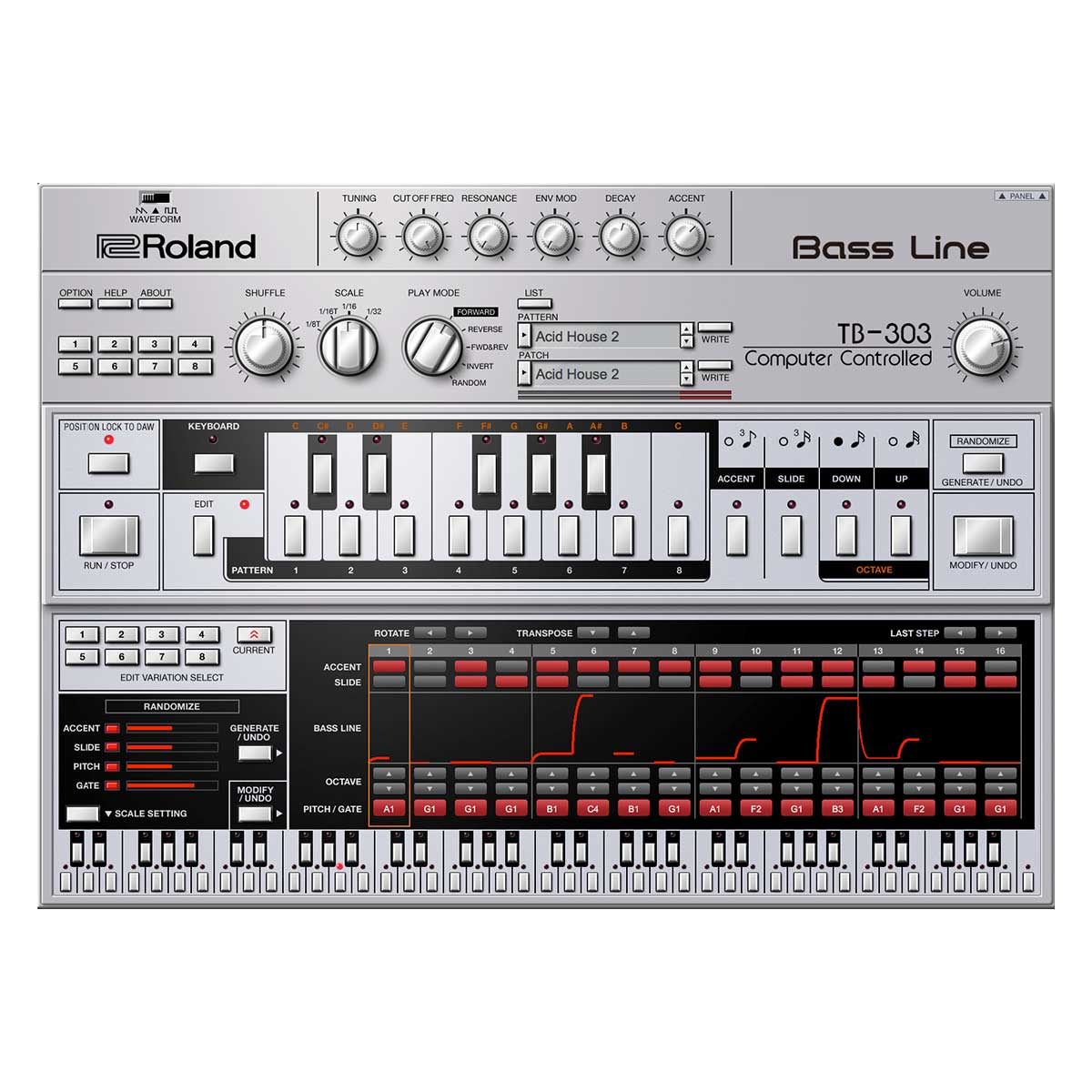 Roland Cloud TB-303 Software Bassline  Lifetime Key