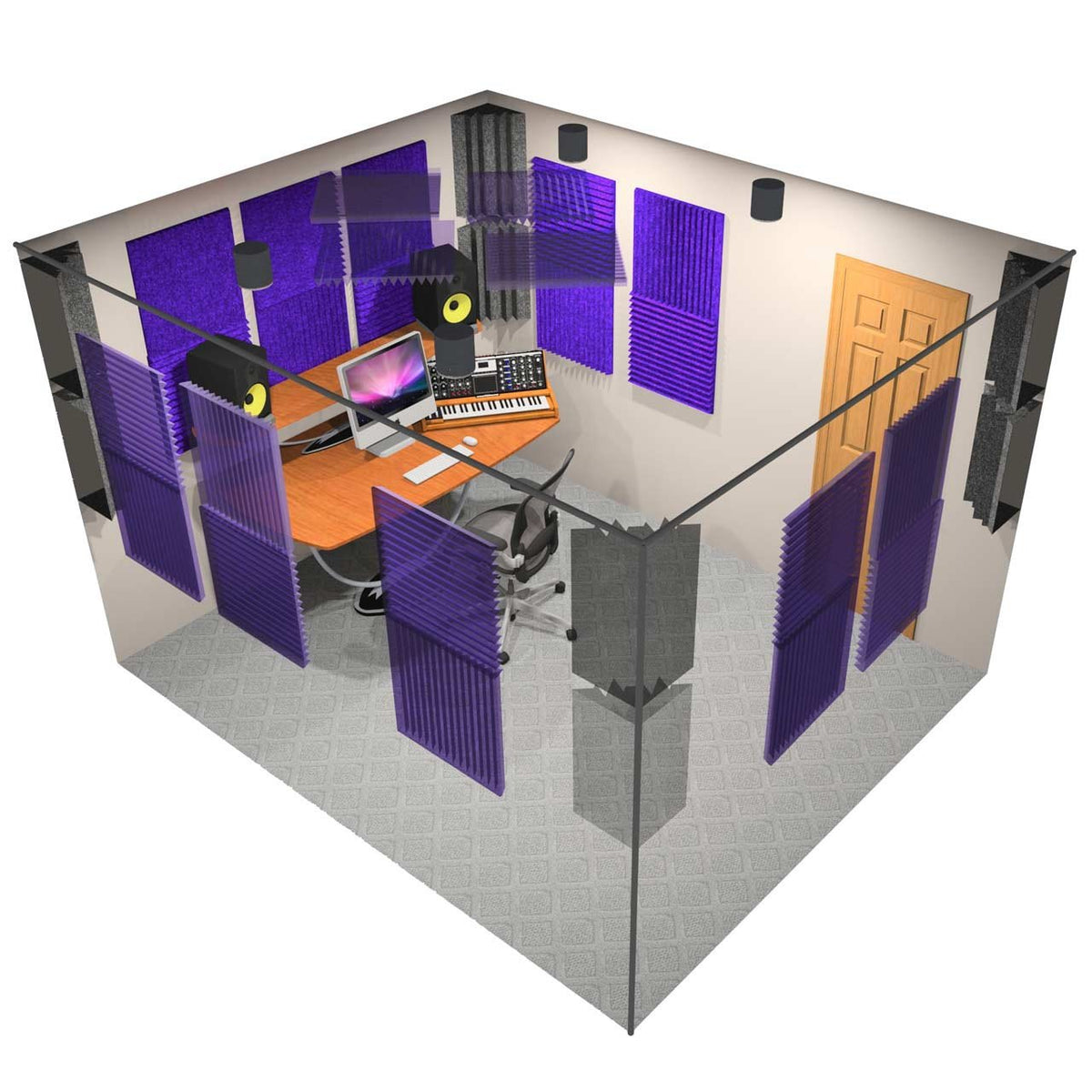 Room Treatment Kits - Auralex Project 2 Roominator Kit