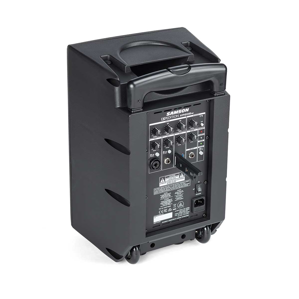 Samson Expedition XP208w Rechargeable Portable PA Rear left