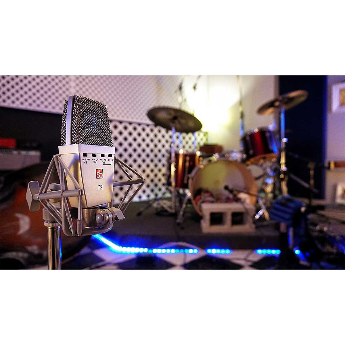 sE Electronics T2 Large-Diaphragm Multi-Pattern Condenser Microphone with Titanium Capsule