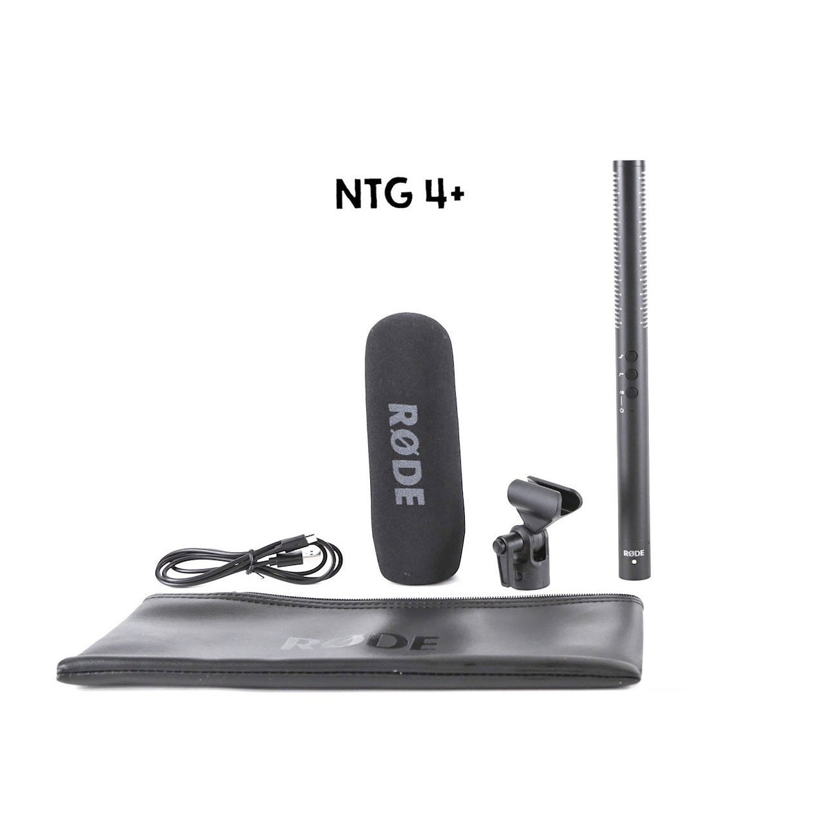 Shotgun Microphones - RODE NTG4+ Directional Condenser Microphone With Inbuilt Battery