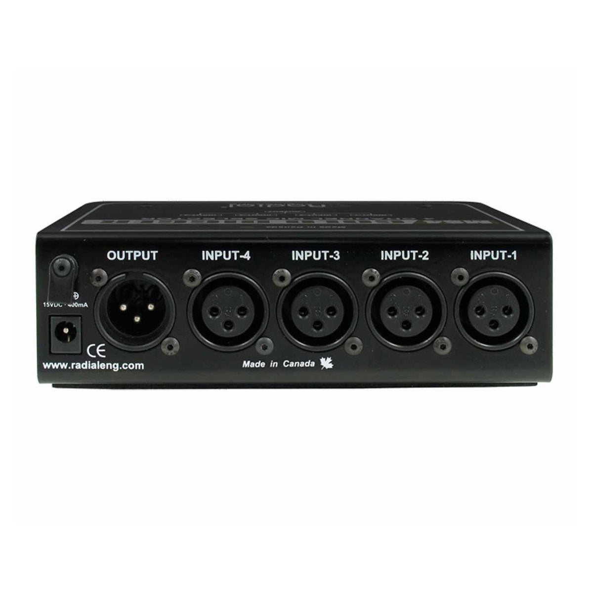 Signal Routing - Radial Gold Digger 4-Channel Mic Selector